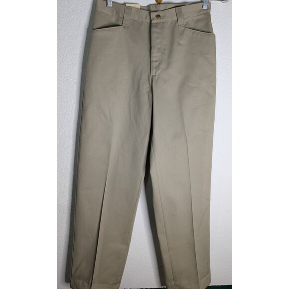 Aura Women Pants size 4/32 (30/29) Slacks Work Ride Khaki 3  Pockets NWT (262) - Picture 1 of 4